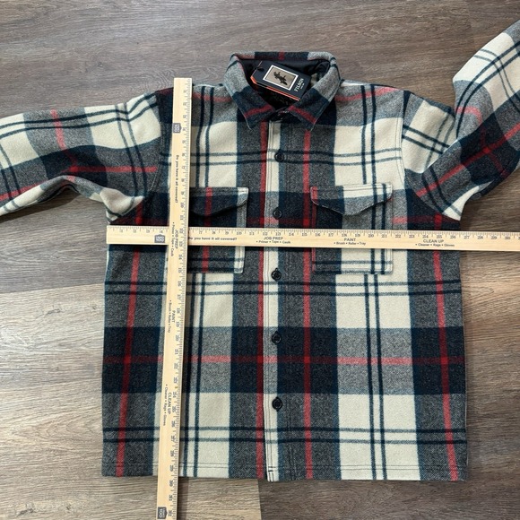 NWT Filson Mackinaw Wool Jac Shirt Men's Sz XL Cream Multi Plaid 20292528 - Picture 7 of 8